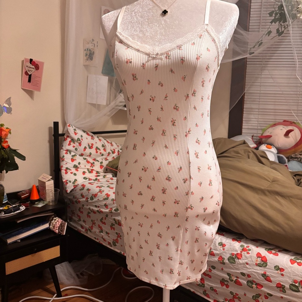Floral Print Women's Slip Dress